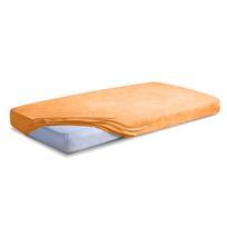 Prześcieradło frotte z gumką 130/140x190/200 classic łososiowe