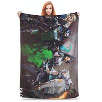 Valorant Shooting Game Computer Blanket Lightweight Flannel Sofa Throw Blanket for Couch Bedding Office Throws Bedspread Quilt Size: 75*100cm, Weight: 230 GSM