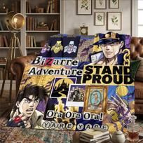 JoJos Bizarre Adventure Warm Comfortable Flannel Blanket Printed, For Bedrooms, Picnics, Travel -HE30 75x90cm