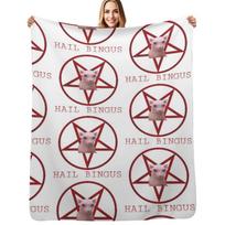 Hail Bingus Throw Blanket Ultra Plush Cozy Blanket for Napping Sleeping Size: 75*100cm, Weight: 230 GSM