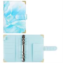 Organizer Binder Pockets Zipper Pockets Binder Notebook Budget Binder Planner Binder A6 Notebook Turquoise