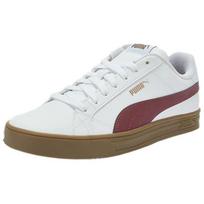 PUMA Smash Vulc V3 Unisex Comfort Versatile Wear Resistant Low Skate Shoes White 380752-14 35.5