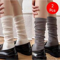 Lolita Socks Black Y2K Knee-Socks Breathable Translucent Lovely Loose Mid Length Stockings Slim Streetwear Thigh Highs Socks One Size
