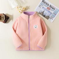 Kids' Fleece Jacket, Boys' Fleece-lined Top, Baby Hooded Sweatshirt, Fleece Sportswear for Medium and Large Children and Girls. 100