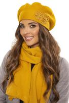 Vivisence 7007kmpl miodowy uni komplet beret+szalik