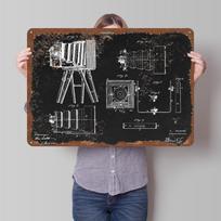Photographic Camera Poster Customized Wall Art Vintage Metal Signs Retro Tin Plaque for Man Cave Office Decor Decoration Gaming 20X30CM