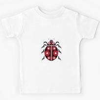 Cute Ladybug with Simple Elements Kids T-Shirt 130