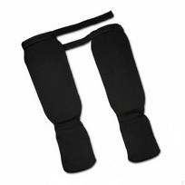 Shin Instep Guards Padded Protection Elastic Lightweight Pullon Leg Protectors for Black S