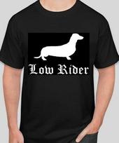 Doxie Low Rider T shirt Tee animal lover puppy Dachshund hotdog M