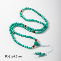 Natural turquoise 108 Buddha beads High porcelain blue 6mm round beads Multi-circle bracelet Necklace Wenwan rosary jewelry