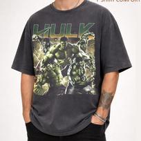 Hulk Cartoon T-Shirt, Avengers Hulk Tee, Marvel Superhero Shirt, Graphic Tee, Unisex Crewneck, Gift for Fans XL beige