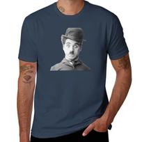Charlie Chaplin The Tramp Puffed Cheeks TShirt Gym Exercise Short Sleeve TShirt S