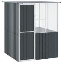 vidaXL Cage pour oiseaux Anthracite 165 x 165 x 200 cm Acier galvanisé