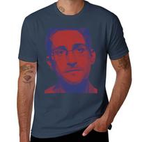 Edward Snowden TShirt Work Daily Short Sleeve Top S