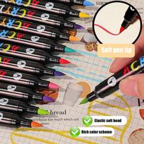 Watercolor Brush Pens Set, 24 Colors Flexible Nylon Tip Paint Markers for Watercolor Effects Calligraphy Drawing Journaling Art Supplies Gift