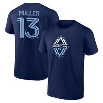 Vancouver Whitecaps FC Thomas Mullerr Fanatics Deep Blue Name  Number T-Shirt XXL blue
