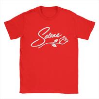 Rose Flower Of Albums Selena Quintanilla T Shirt for Men 100% Cotton Cool T-Shirts Crew Neck  Tees Short Sleeve Tops New Arrival S