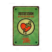 Vintage Metal Sign Shooting Game Bioshock Infinite Retro Tin Poster Wall Art Man Cave Decor for Home Bar Cafe Shabby Plaque Gift 20x30cm（7.8x11.8inch）