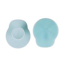 Silicone Face Cleansing Brush Facial Deep Pore Skin Care Scrub Cleanser Tool Mini Beauty Soft Deep Cleaning Exfoliator mėlyna