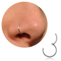 18G Men Women  Hinged Nose Rings Hoop for Nostril Septum Cartilage Helix Daith Tragus Rook Conch Lip Ear Lobe Piercings 1PC 6mm&Nose Rings & Studs&Ears