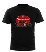 ROCKER BROS SPEED SHOP MARŠKINĖLIAI Marškinėliai DRABUŽIAI 100% MEDVILNĖ RAT ROD HOT ROD S