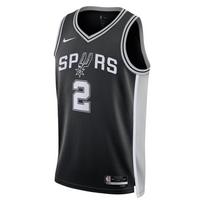 Nike Dri-Fit NBA Icon Edition Swoosh 2025 San Antonio Spurs Žaidėjo Versija Dylan Harper Išvykos 2 Megztas Rankovių Neturintis Krepšinio Marškinėliai Vyrams marškinėliai DN2153-010 L