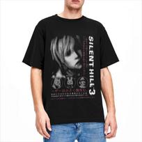 Silent Hill 3 Vyrams Moterims Marškinėliai Siaubo Žaidimas Linksmas Marškinėlis Trumpomis Rankovėmis Apvalia Kaklo Iškirpte Marškinėlis Medvilninis Vintage Laisvalaikio Didelio Dydžio Marškinėlis S juoda
