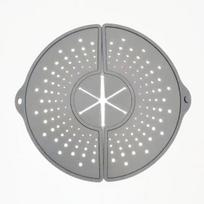 Silikoninis sulankstomas apsaugantis nuo purslų puodo dangtis plakimui, plakimui plaktuvu ir purslų prevencijai 35.5*32.3*0.6 cm - 240g pilka