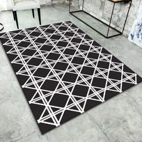 Black and White Grid Carpet Area Rug for Living Room Decoration Teenager Rugs for Bedroom Non-slip Carpets Home Decor Floor Mat 40x60cm 16x24 inch