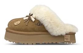 UGG EVA Abrasion Resistant Closed Toe Slippers Women's Chestnut Brown 1122550-CHE(Team1281-bear) 40