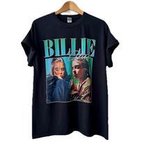 Billie Eilish T-shirt 100% Cotton Black Mens Unisex Fit Size L XL
