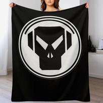 Metalheadz Records Throw Blanket Cozy Microfiber Throw Blanket for Home Bedroom Size: 75*100cm, Weight: 230 GSM
