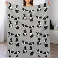 Fun Bun- Dutch Standard Throw Blanket Soft Plush Blanket as Housewarming Gift Size: 75*100cm, Weight: 230 GSM