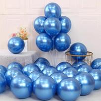 Domeyi Balloon Birthday Scene Decoration Birthday Balloon Props Atmosphere Event Decoration Colorful Blue 12-Pack