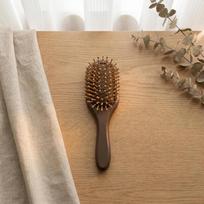 Natural Bamboo Hair Brush Promotes Hair Growth Scalp Massage Bristles Gentle Detangling for Men Women Daily Use A1