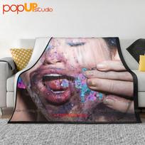 Miley Cyrus Her Dead Petz Vinyl Cd Ultra-Soft Blanket Quilt Winter Sofa Cover Bed Covers Size: 75*100cm, Weight: 230 GSM