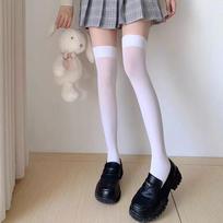 70Cm Extended Thigh High Leg Socks Girl'S White Jk Velvet Stockings Cosplay Sexy Women'S Black Silk Leggings Lolita Bottom Sock One size