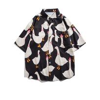 Summer seaside vacation shirt, men's all-match shirt L