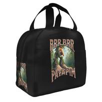 Italian Brainrot Brr Brr Patapim Lunch Bag Men Women Funny Thermal Cooler Insulated Lunch Box for School One Size