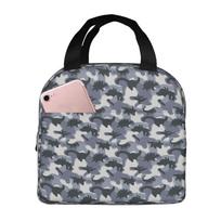 Interesting Dinosaur Pattern Print Portable Lunch Boxes Waterproof Thermal Cooler Food Insulated Lunch Bag Kids School Children One Size