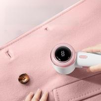 Electric Fabric Shaver Rechargeable Portable Sweater Pill Remover with Smart Display 3 Levels 6 x 8 x 14.8 cm Pink China Mainland