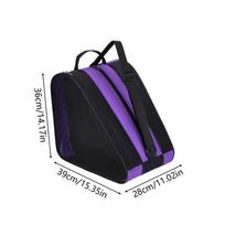Roller Skate Bag Breathable Mesh Triangle Adjustable Strap Ice Skating Bag for Kids Adult Beginners Professionals Training juoda