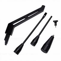 Column Shifter Lever Turn Signal Tilt Kit with Flasher Knob Aluminum Alloy Black Replacement for GM Cars Trucks 1967