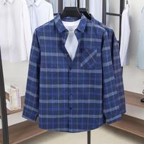 IMAGINEX Men's Plaid Jacquard Long-Sleeve Shirt 185/100A