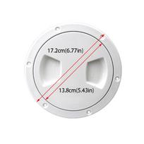 White Deck Inspection Access Round Inspection Plate Deck Cover Lid Hatch Cover  Boat balta