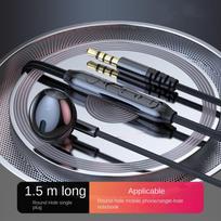 Dviejų kištukų dviejų lizdų ausinės su laidine ausine 3,5 mm laidinės ausinės, skirtos staliniam / kompiuteriui / asmeniniam kompiuteriui black-single plug