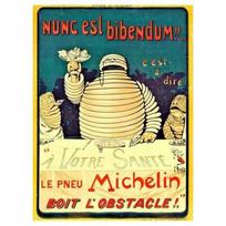 Vintage Bibendum Poster Tin Sign Wall Art Man Cave Decoraluminum 20x30cm（7.8x11.8inch）