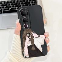 For Vivo V50 Lite Case Liquid Soft Silicone Fashion Newest Painting Back Cover For VivoV50lite V 50 5G Matte Phone Cases Vivo V50