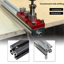 Aluminum Profile Drill Guide Access Hole Drill Jig with M6/M8 Step Drill Bits for 20 30 40 Series Extrusion Profile China Mainland