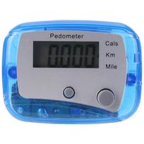 Walking Pedometer Clip On Step Counter Mile Kilometer Calorie Calculation Accurate Step Tracker Step 0-99999 for Walking Running mėlyna